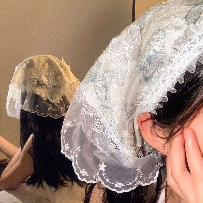 Bandana Designs) Lace (Various Butterfly Trim