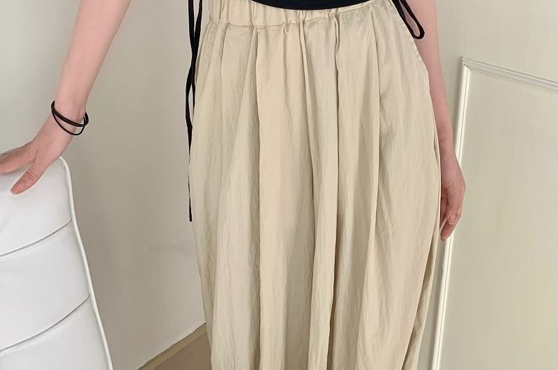 Neck Plain Waist Tee Drawstring Notch Short-Sleeve