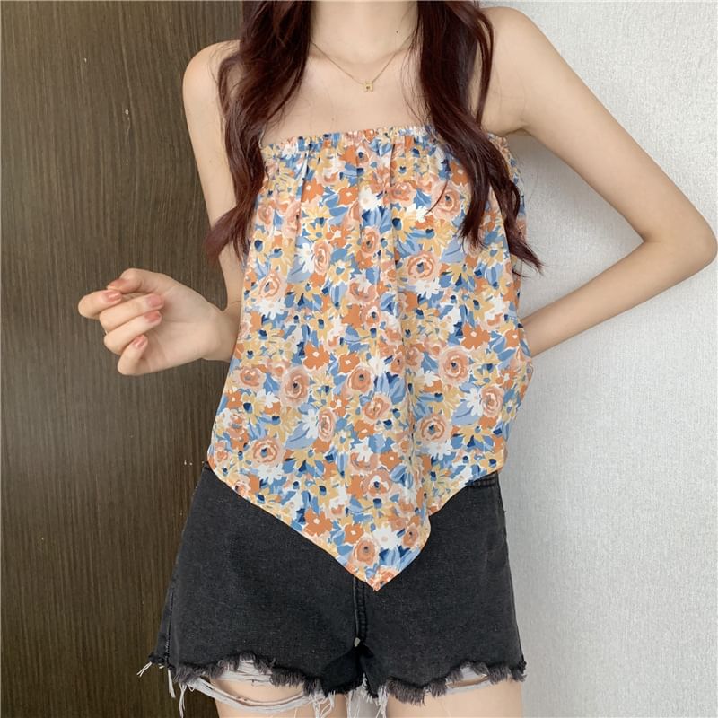 Floral Halter Top Print