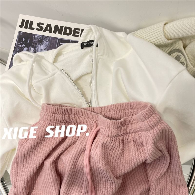 Shorts Plain Waist Drawstring