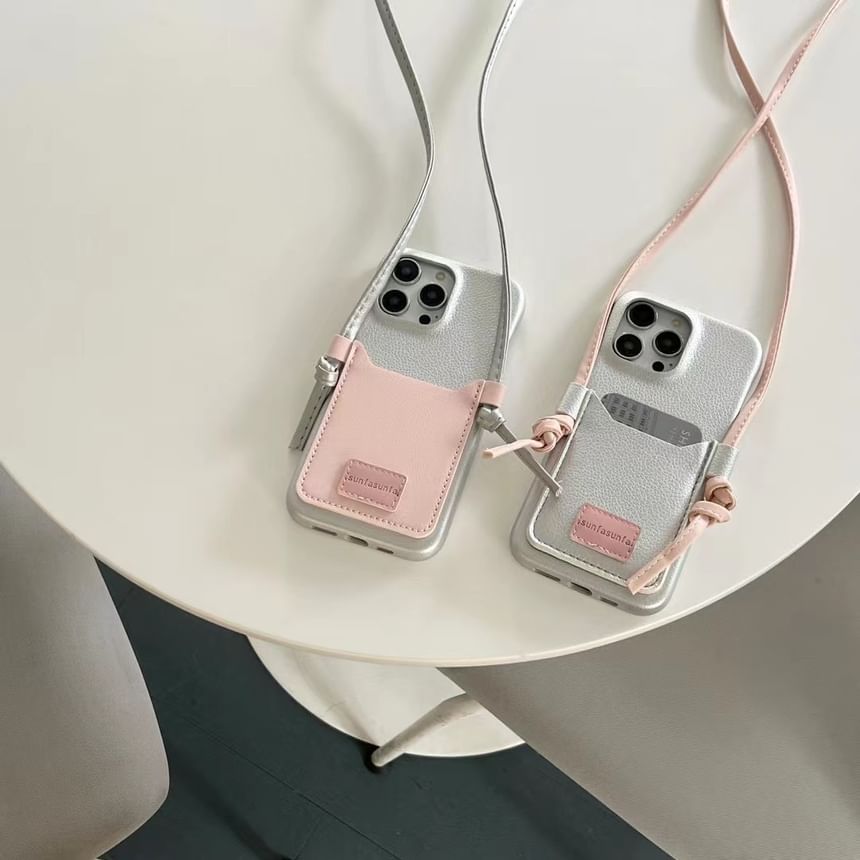 Phone Case Card Lanyard Holder