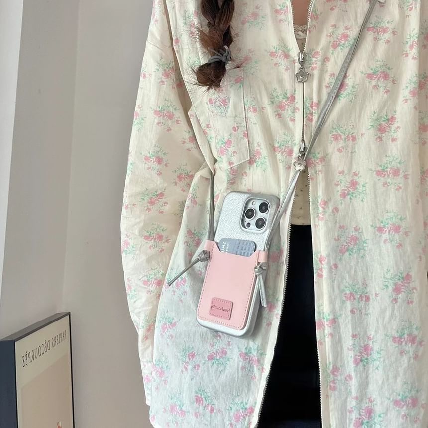 Phone Case Card Lanyard Holder