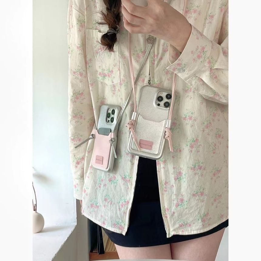 Phone Case Card Lanyard Holder