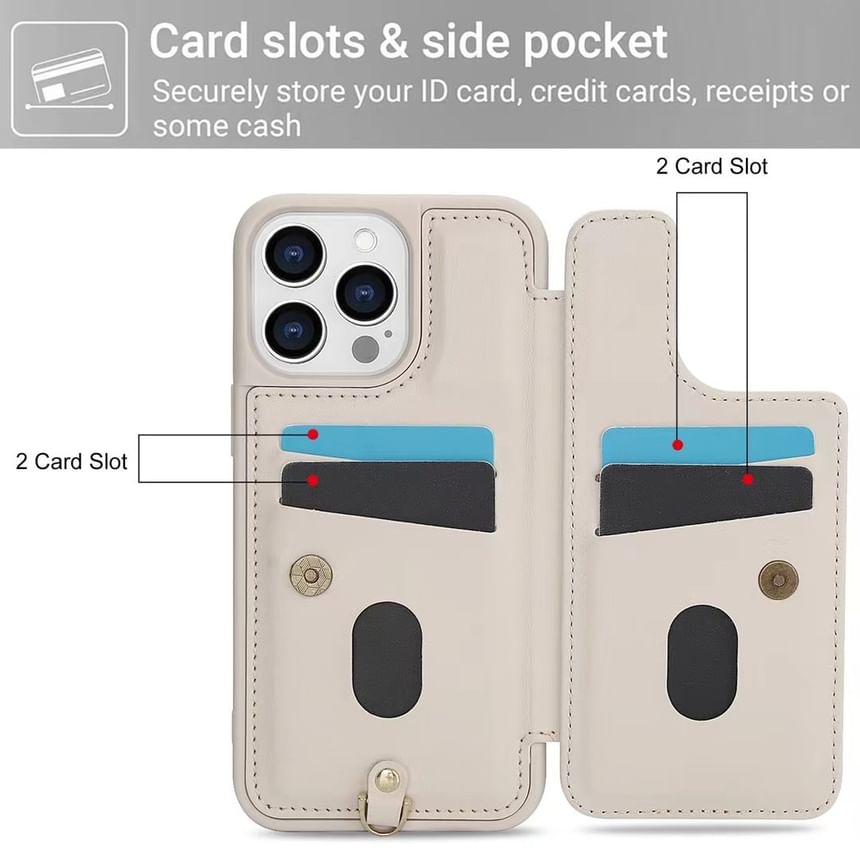 Floral Phone Case Faux Leather