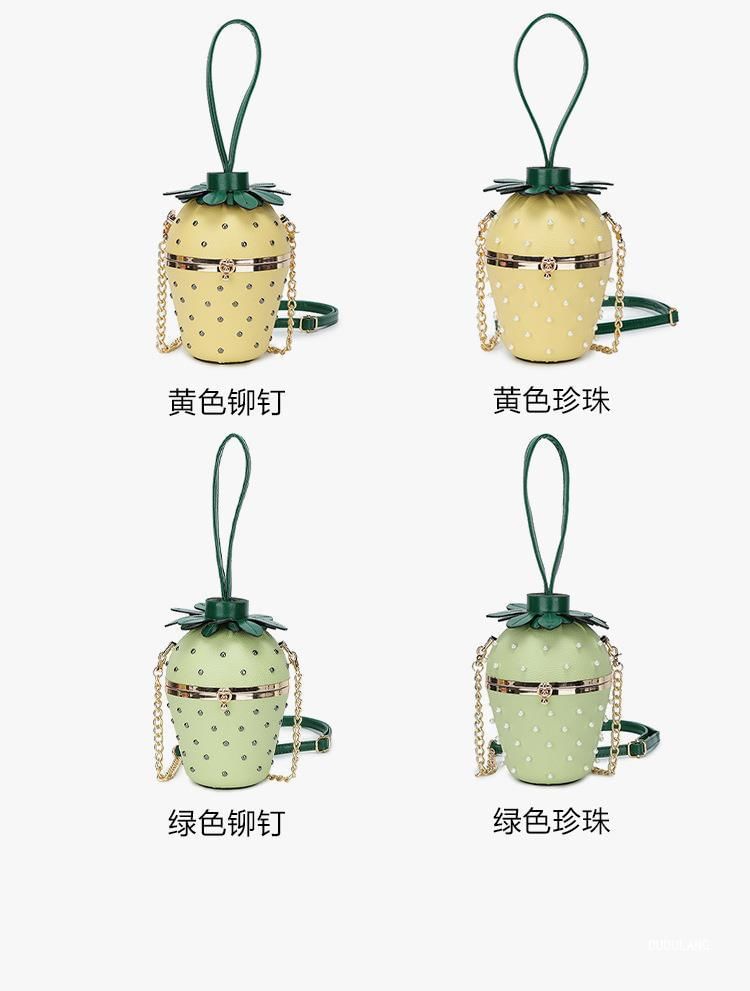 Strawberry Bag Strap Bucket Chain