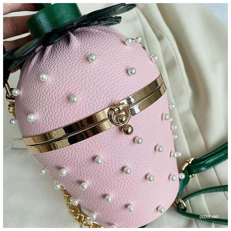 Strawberry Bag Strap Bucket Chain