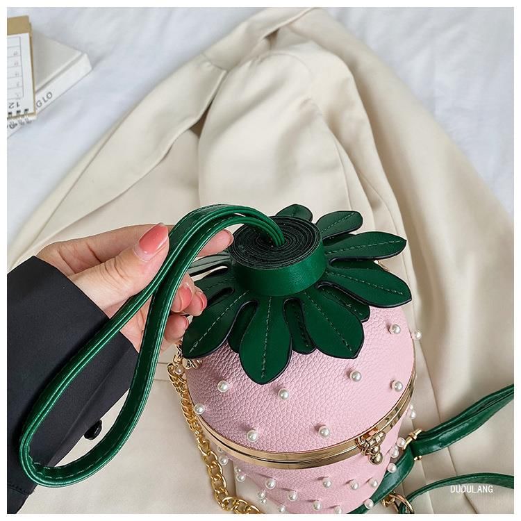 Strawberry Bag Strap Bucket Chain