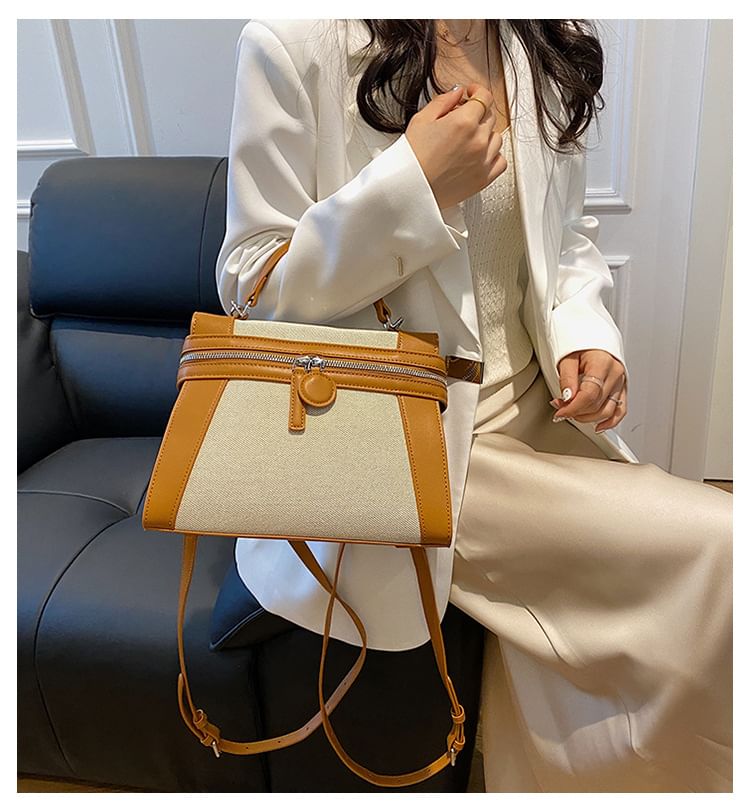 Crossbody Top Handle Tone Two Bag