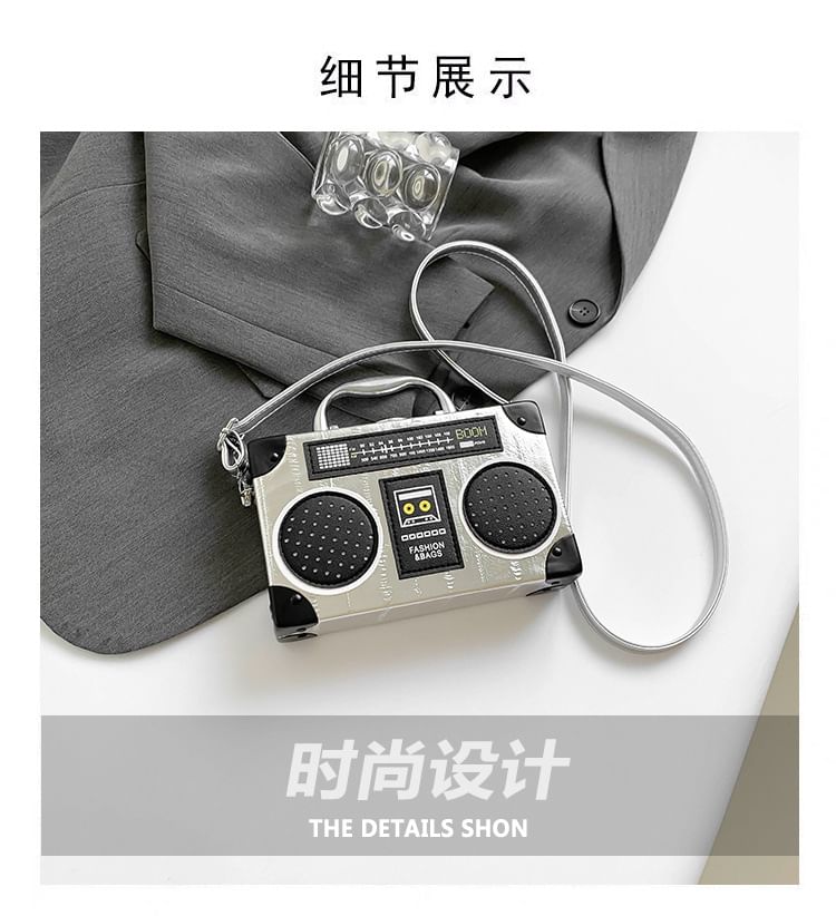 Bag Handle Top Radio Box Crossbody