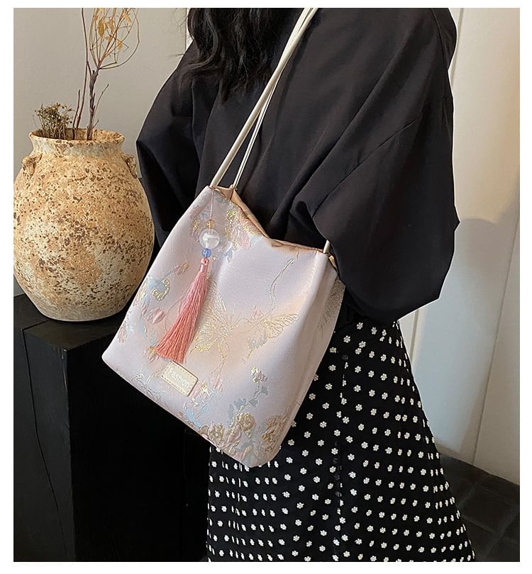 Jacquard Bag Bucket Butterfly