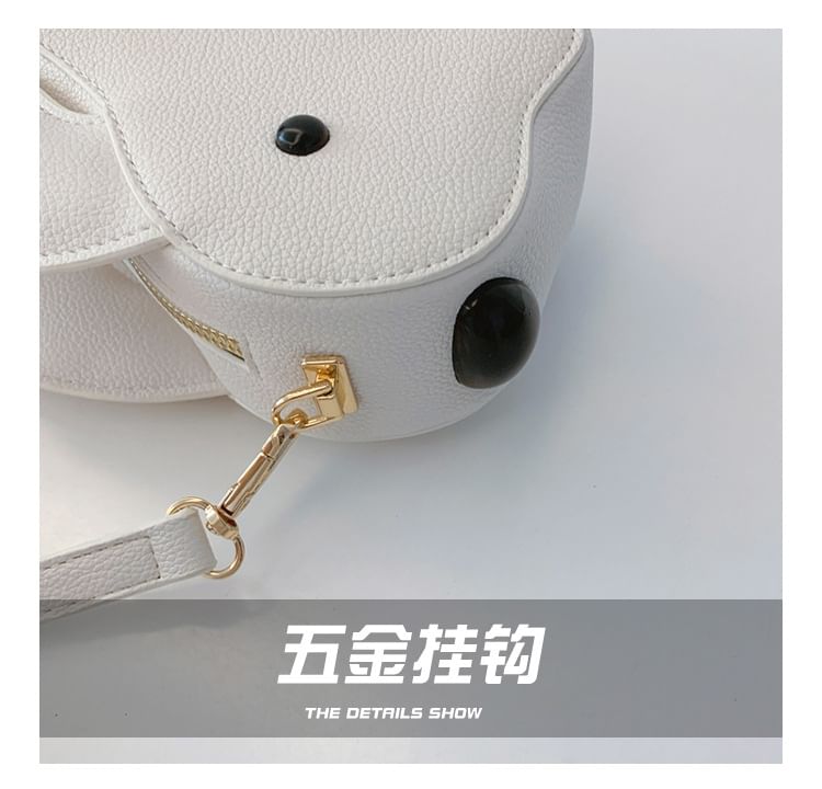 Faux Leather Crossbody Bag Rabbit