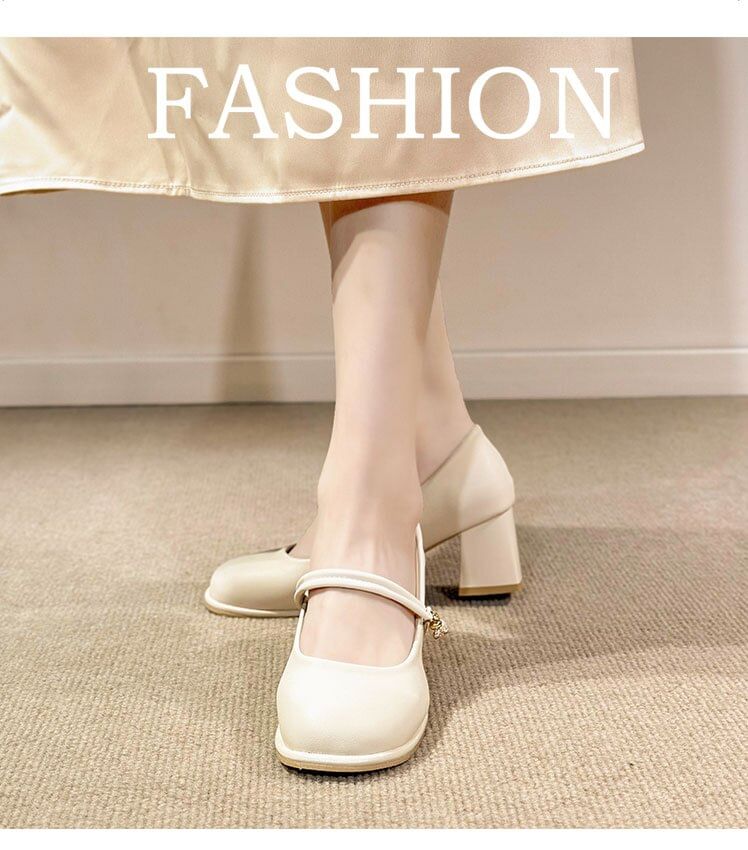 Jane Heel Pumps Block Mary