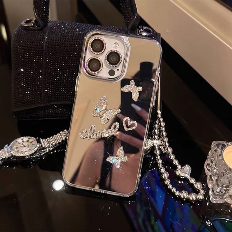 Strap Case Butterfly / Set Mirrored Phone