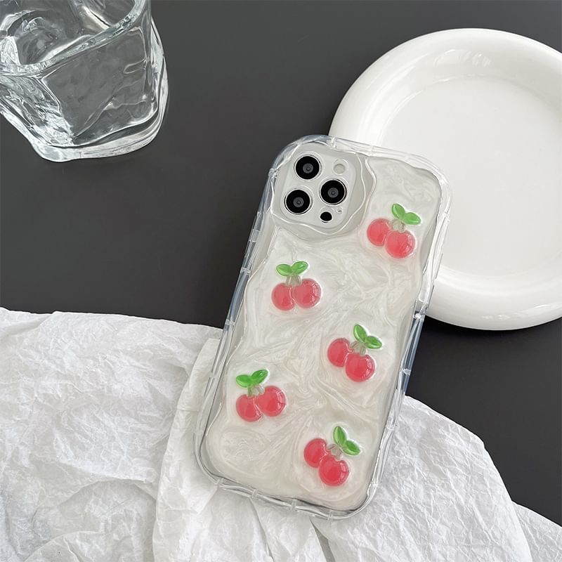 Heart Phone / Cherry Mirrored Case