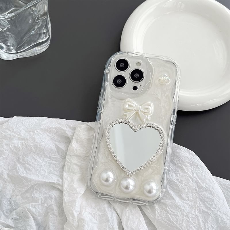Heart Phone / Cherry Mirrored Case