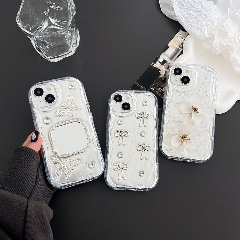 Mirrored Bow Floral Phone / Case