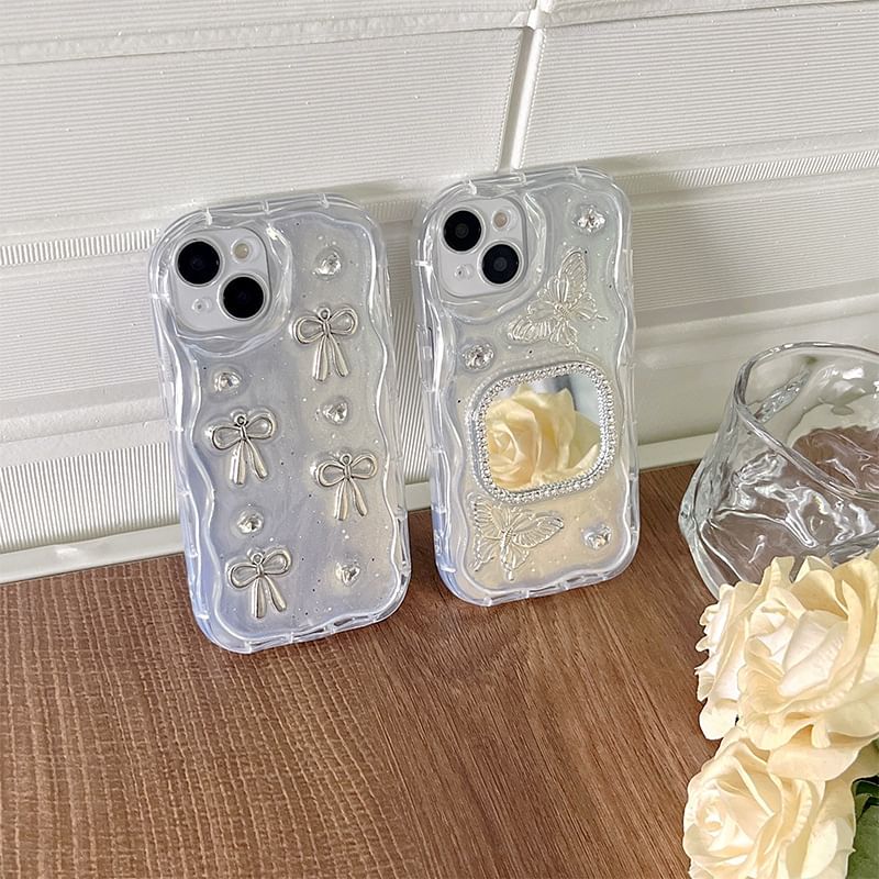 Mirrored Bow Floral Phone / Case
