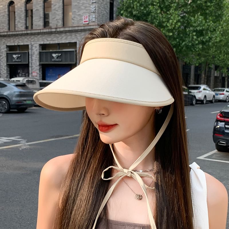 With Hat Visor Bow Decoration Sun