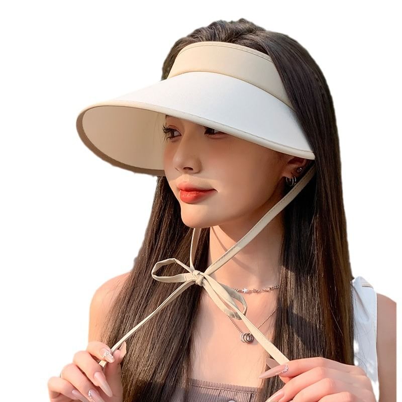 With Hat Visor Bow Decoration Sun