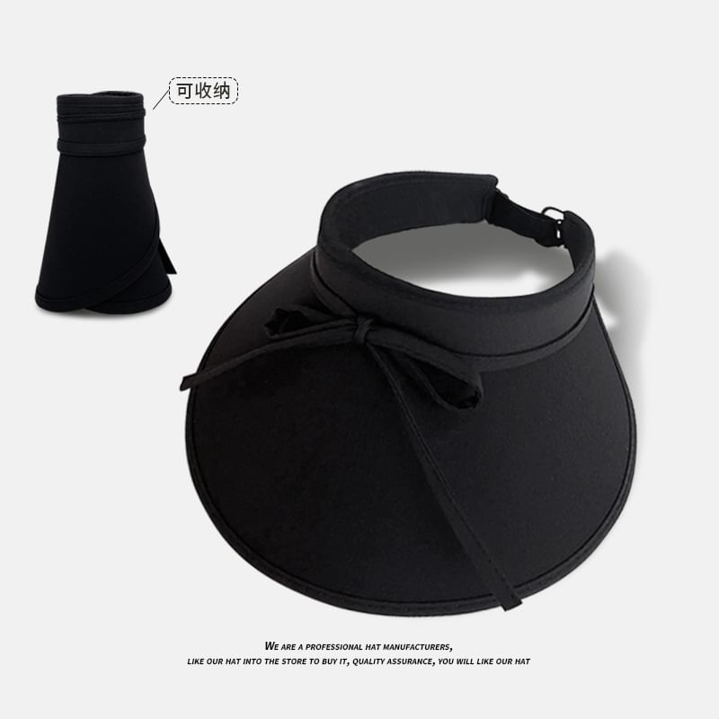 With Hat Visor Bow Decoration Sun