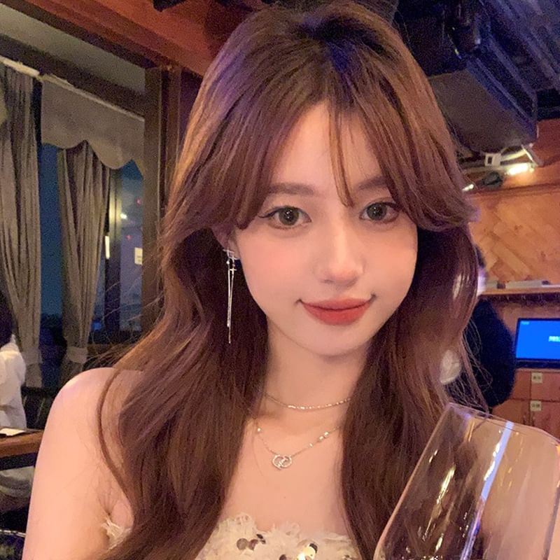 Rhinestone Drop Star Earring