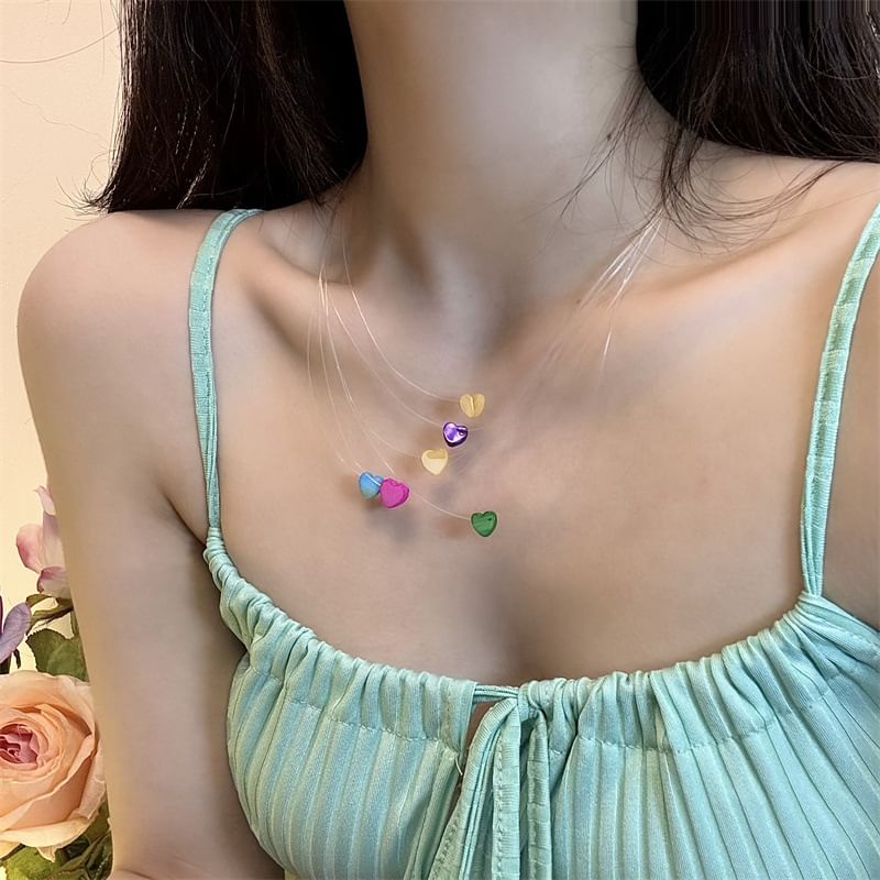 Layered Heart Necklace