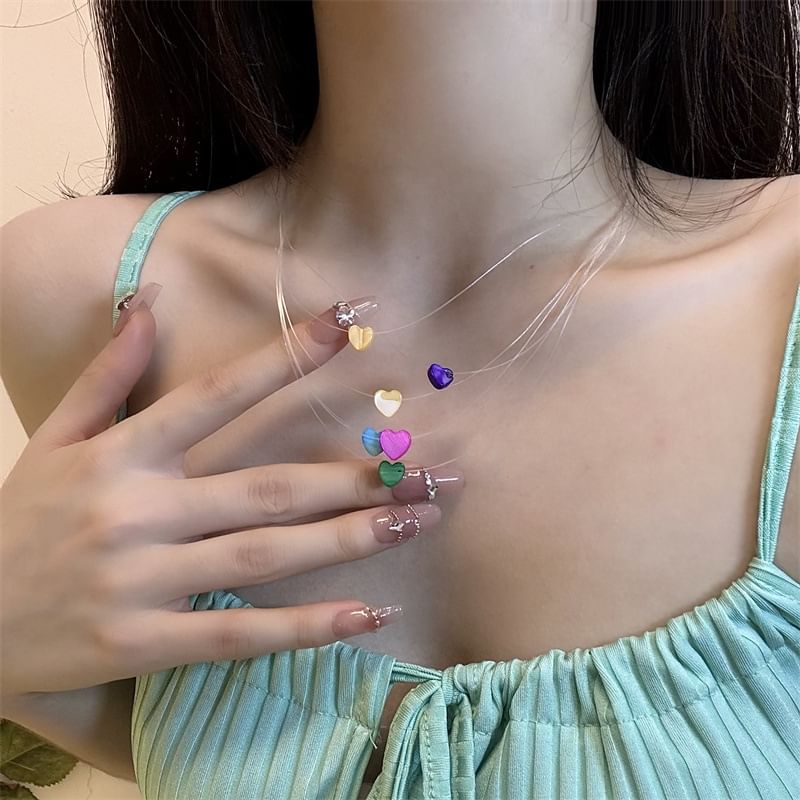 Layered Heart Necklace