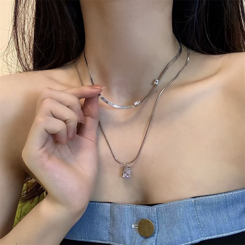 Set of Rhinestone Necklace 2: