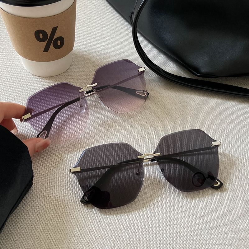 Frame Oversized Sunglasses Geometric