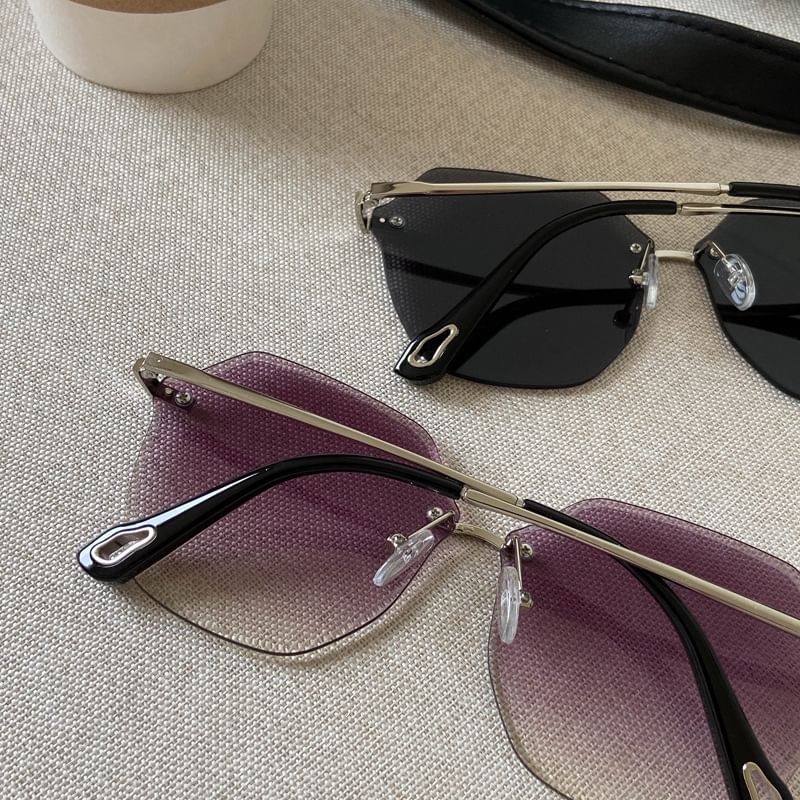 Frame Oversized Sunglasses Geometric