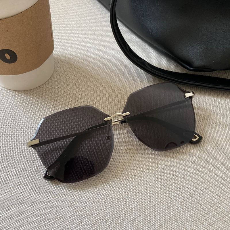 Frame Oversized Sunglasses Geometric