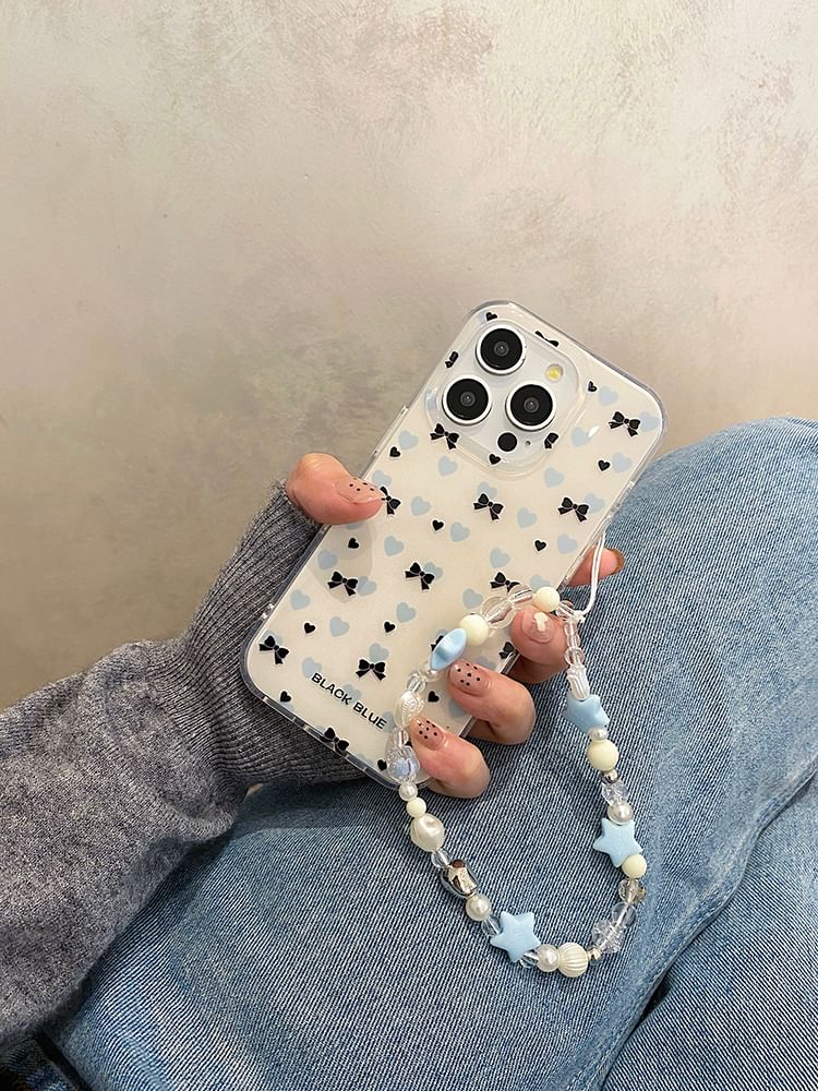 Phone Set Bow Strap Case /