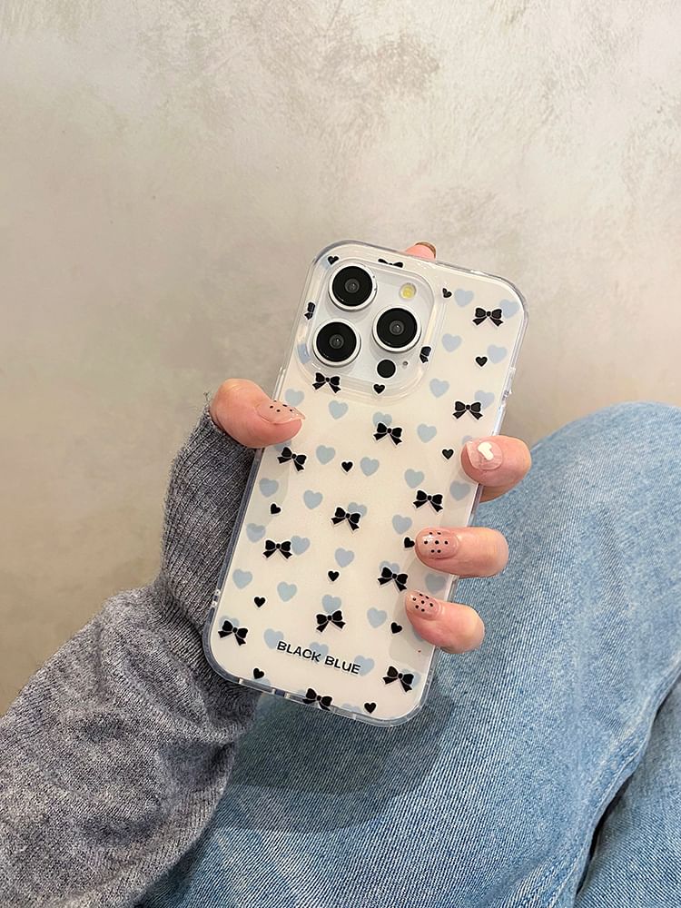 Phone Set Bow Strap Case /