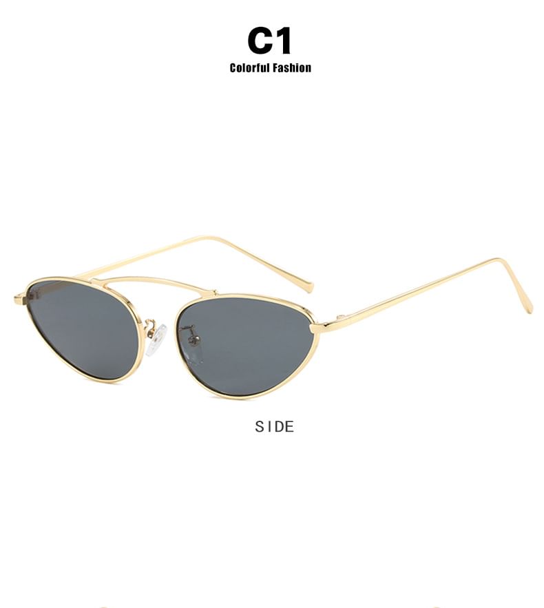 Metal Frame Sunglasses Cat Eye
