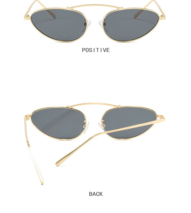 Metal Frame Sunglasses Cat Eye