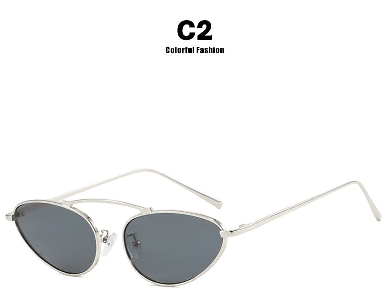 Metal Frame Sunglasses Cat Eye
