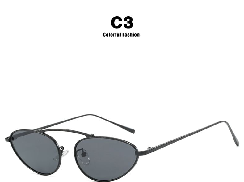 Metal Frame Sunglasses Cat Eye