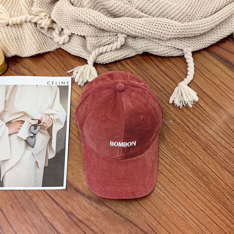 Baseball Lettering Cap Embroidered