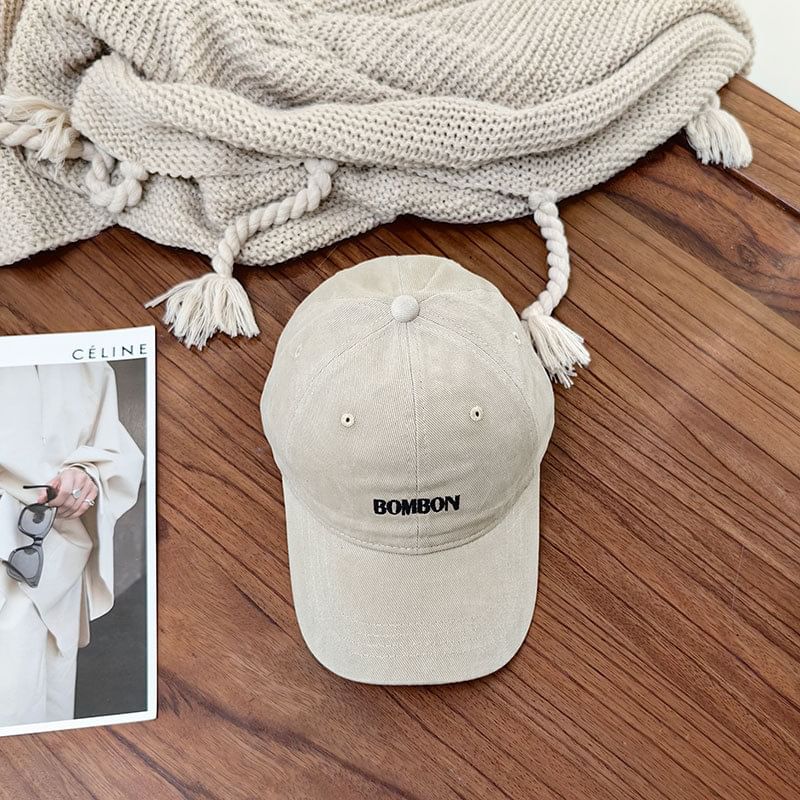 Baseball Lettering Cap Embroidered