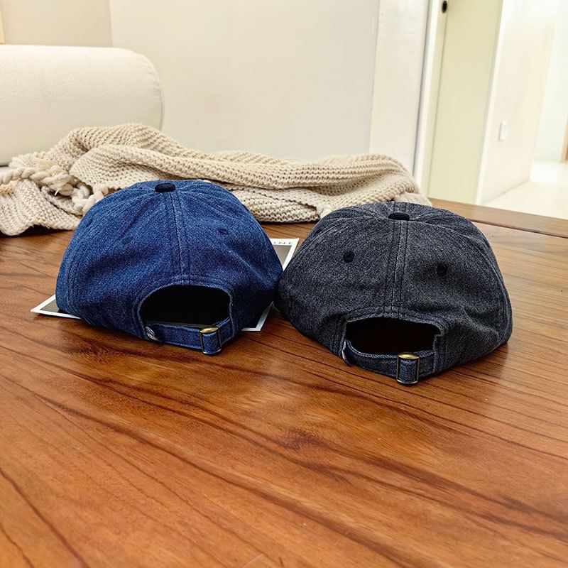 Cap Corduroy Lettering Embroidered