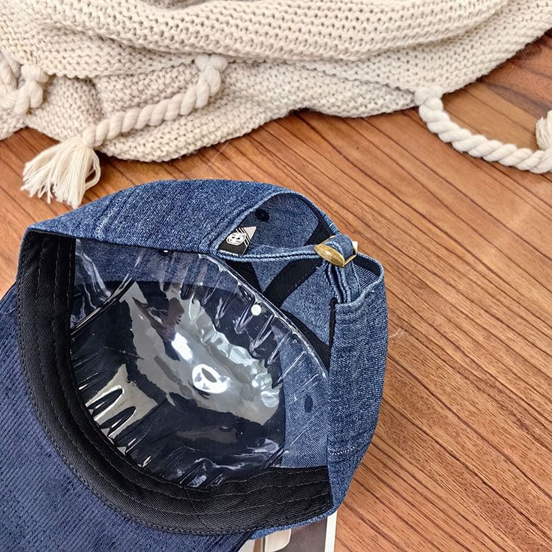 Cap Corduroy Lettering Embroidered