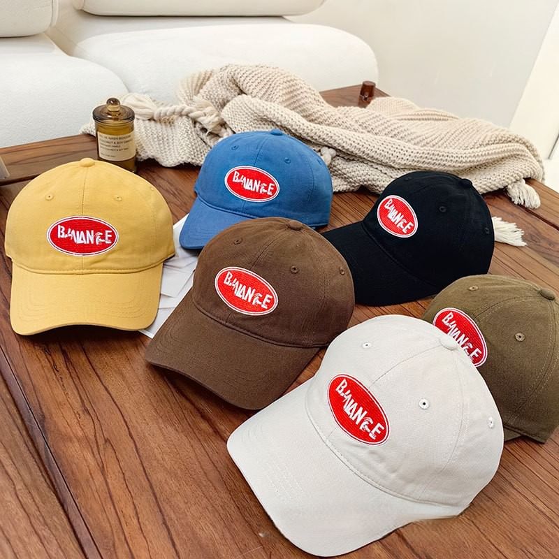 Applique Lettering Cap Baseball