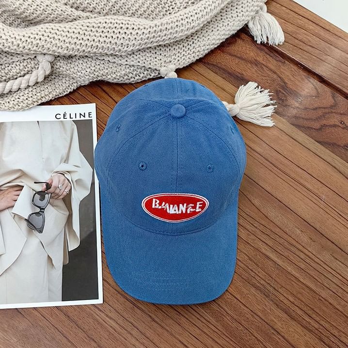 Applique Lettering Cap Baseball