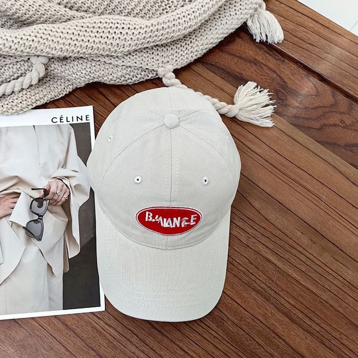 Applique Lettering Cap Baseball