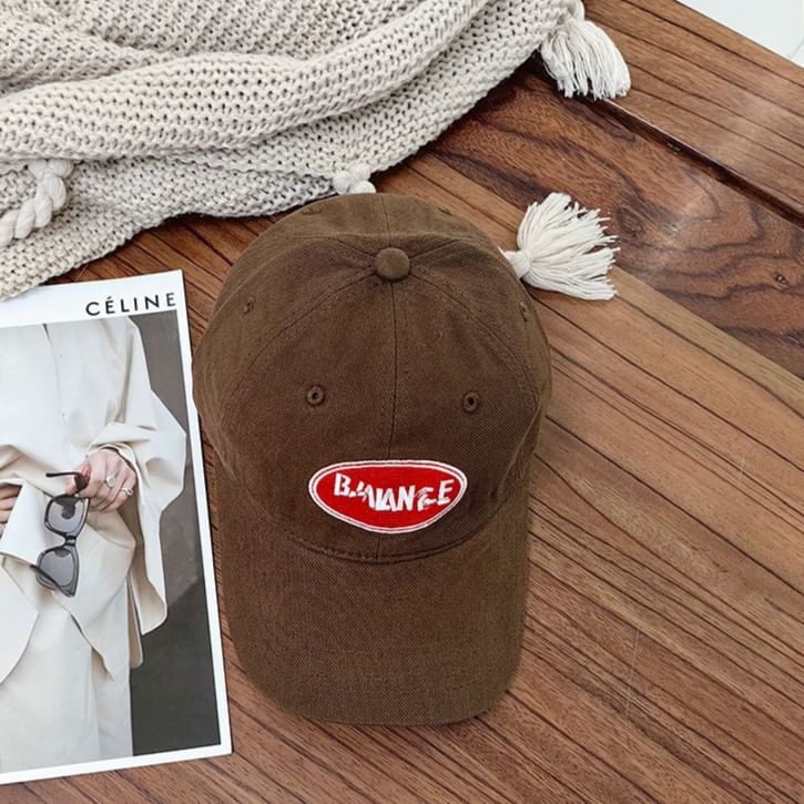 Applique Lettering Cap Baseball