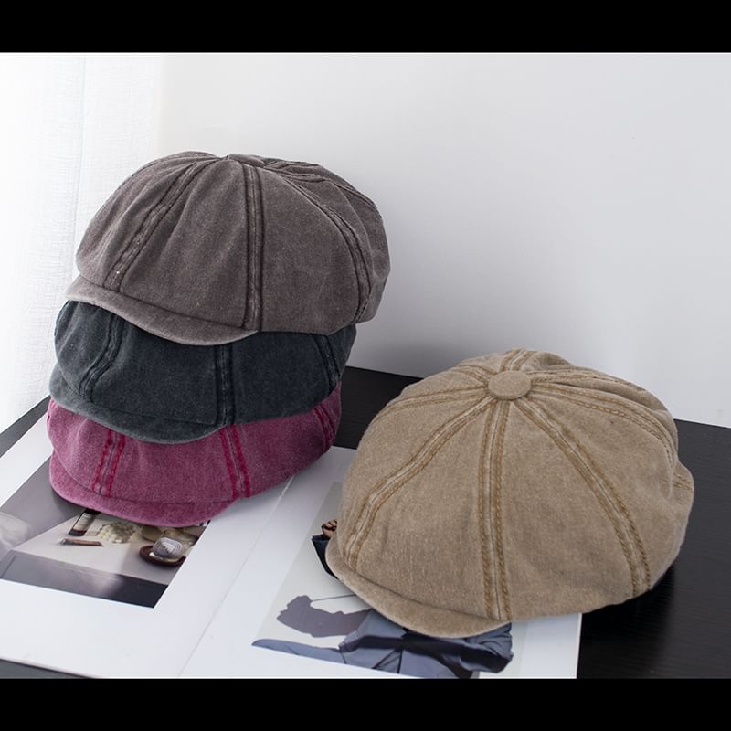 Newsboy Washed Cap Vintage Cotton