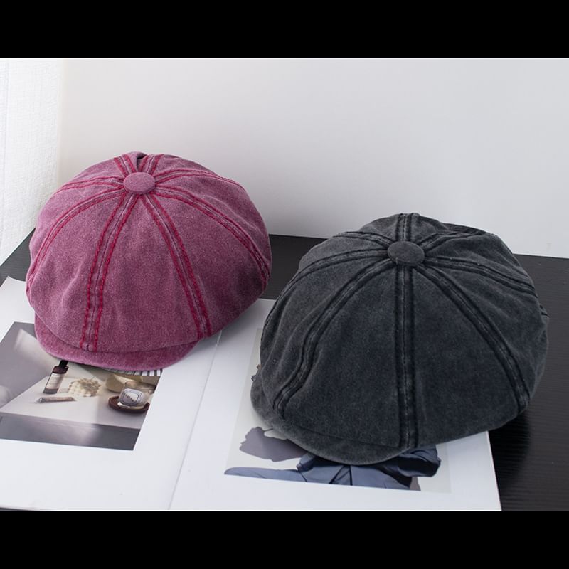 Newsboy Washed Cap Vintage Cotton