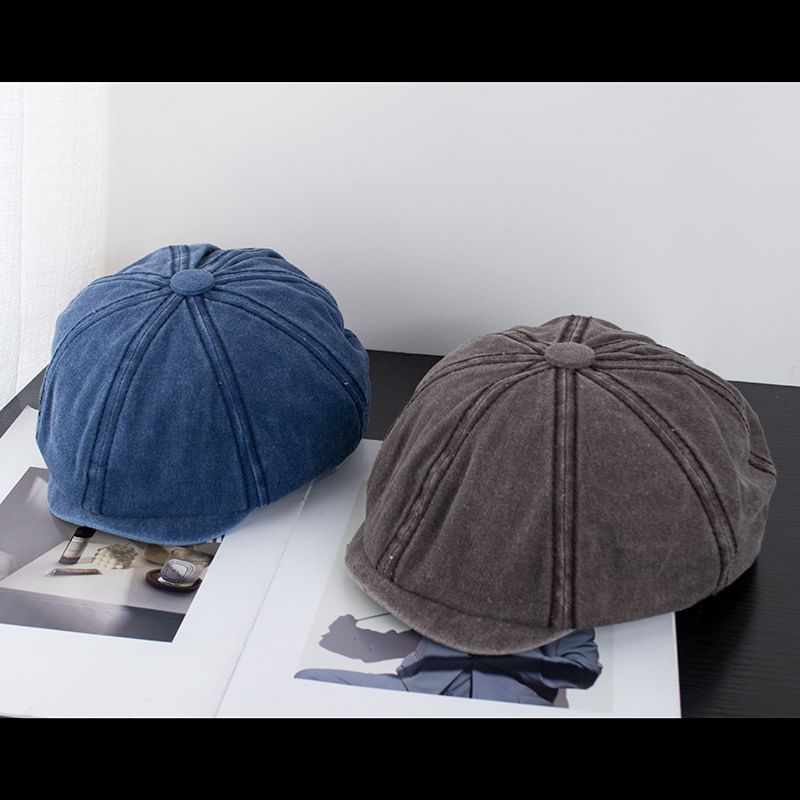 Newsboy Washed Cap Vintage Cotton