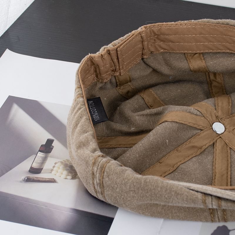 Newsboy Washed Cap Vintage Cotton