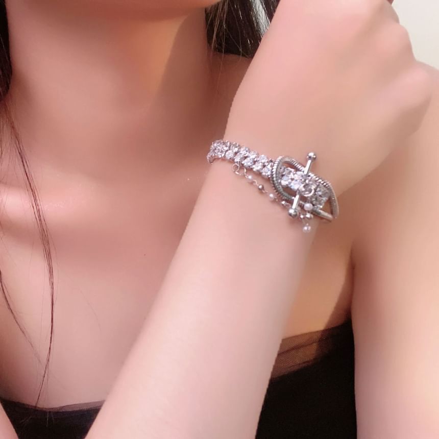 / Faux Bracelet Pearl Necklace